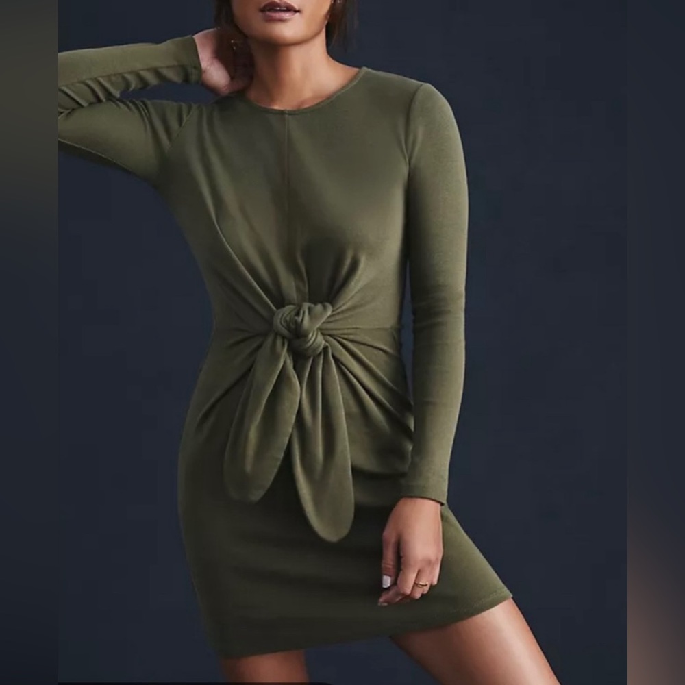 Daily practice anthropology tie front dress